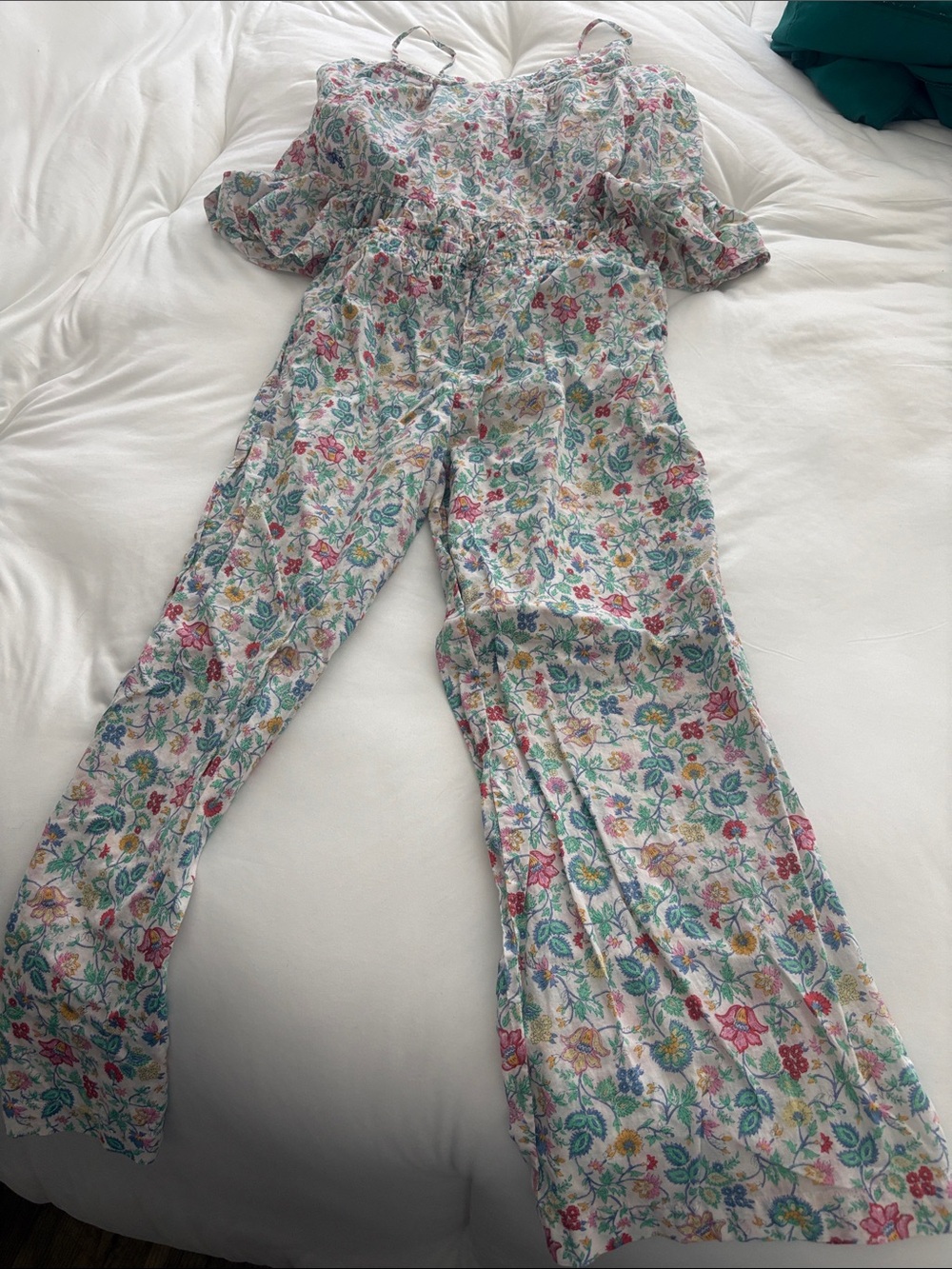 Polo by Ralph Lauren Multicolor Floral Wide Leg Jumpsuit